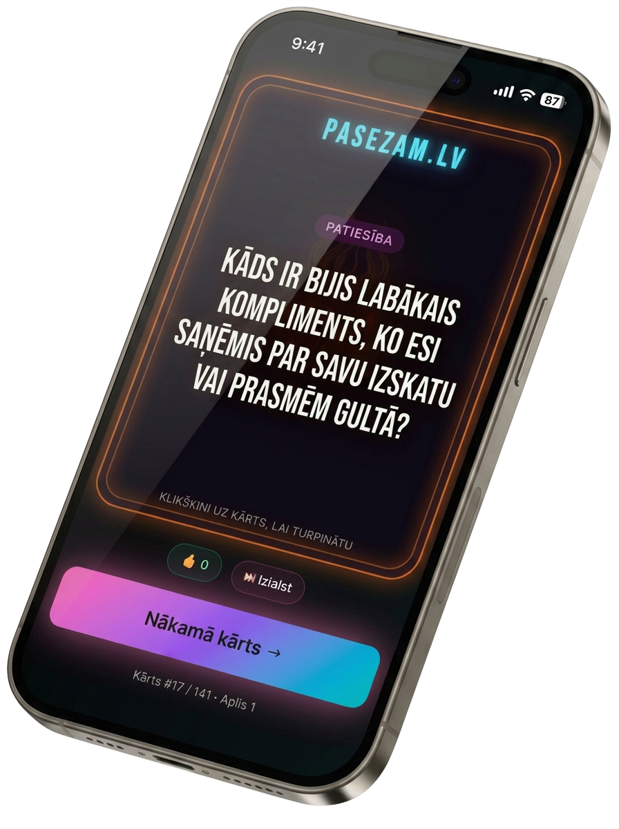 Pasezam.lv app telefonā